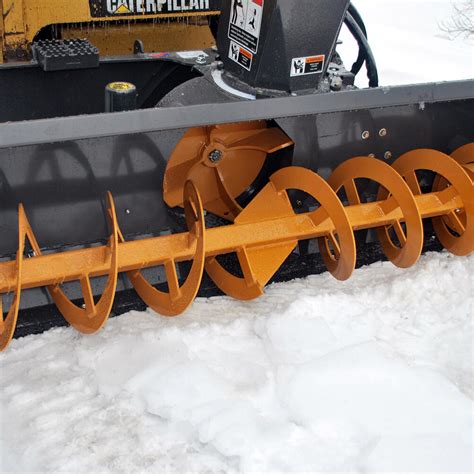 cost of a skid steer snow blower attachments|snowblower attachment for skid steer.